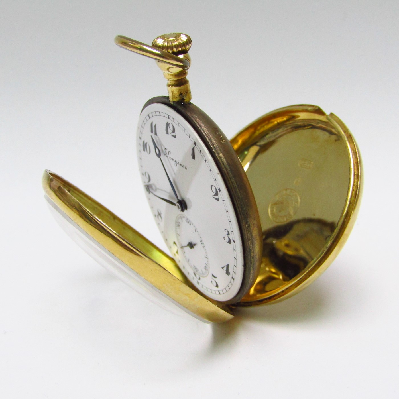 Antiguo Reloj de Bolsillo Longines, Remontoir año 1919 - Agroads (cod:  658025)