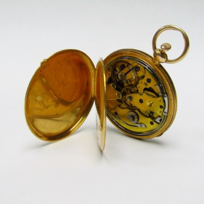 FRERES MELLY. Reloj de Bolsillo, Lepine, Repetición de Horas y cuartos. Oro 18k. Suiza, ca. 1850.