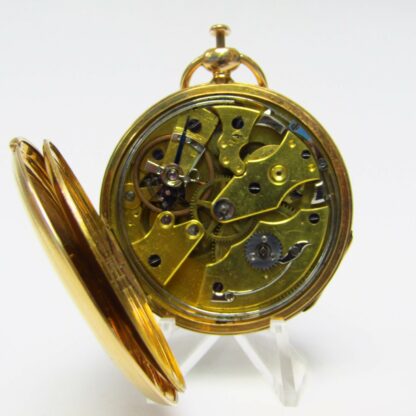 FRERES MELLY. Reloj de Bolsillo, Lepine, Repetición de Horas y cuartos. Oro 18k. Suiza, ca. 1850.