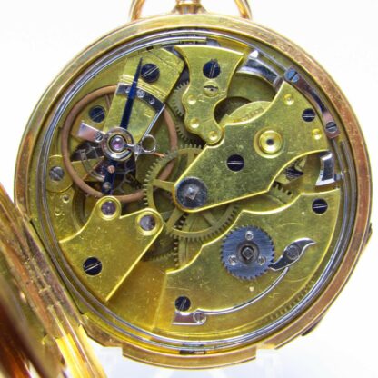 FRERES MELLY. Reloj de Bolsillo, Lepine, Repetición de Horas y cuartos. Oro 18k. Suiza, ca. 1850.