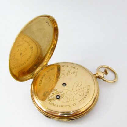 FRERES MELLY. Reloj de Bolsillo, Lepine, Repetición de Horas y cuartos. Oro 18k. Suiza, ca. 1850.