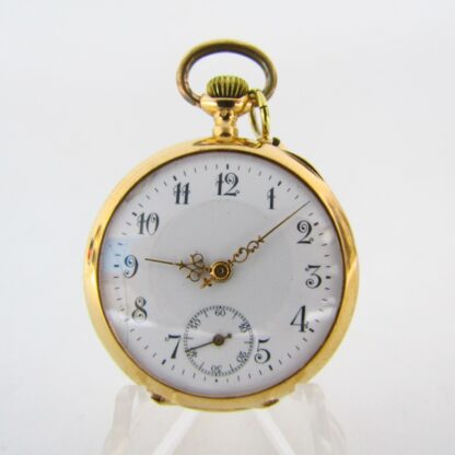 Jules and Georges Perret (GPE). Reloj de colgar, lepine. Oro 18k. Suiza, ca. 1904.