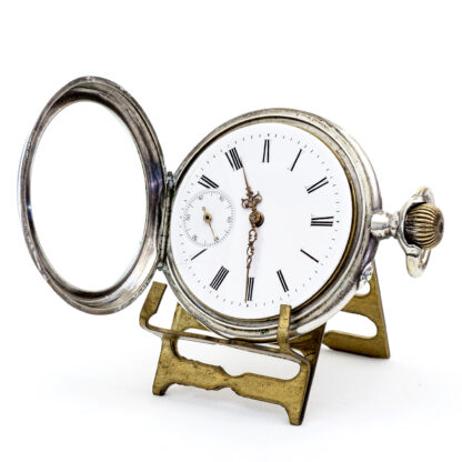 F.G. Reloj de bolsillo lepine y remontoir. Plata. Alemania, ca. 1900.