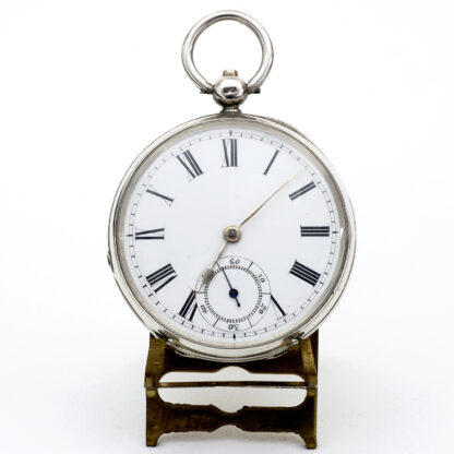 FARRINGDON D. / WALTHAM MASS. Reloj de bolsillo lepine. Plata. Birmingham, año 1884.