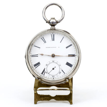 FARRINGDON D. / WALTHAM MASS. Reloj de bolsillo lepine. Plata. Birmingham, año 1886.