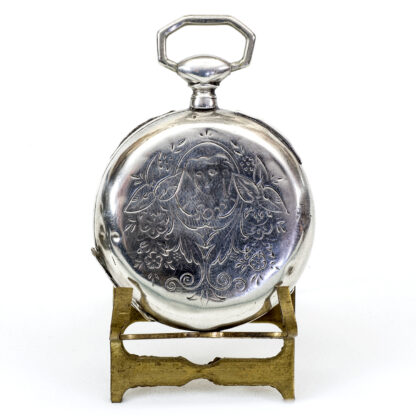 Reloj suizo de bolsillo lepine. Plata. Suiza, ca. 1890.