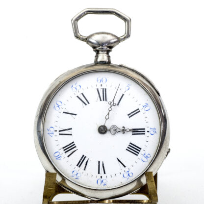 Reloj suizo de bolsillo lepine. Plata. Suiza, ca. 1890.