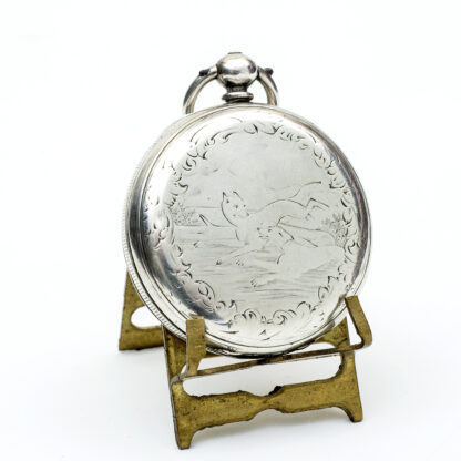 TOBIAS. Reloj suizo de bolsillo, saboneta. Plata. Suiza, ca. 1890.