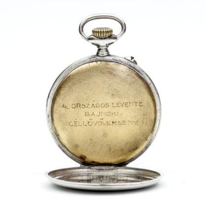 ASTRA (Gebrüder Junghans AG). Reloj erótico de bolsillo. AUTOMATÓN. Lepine y Remontoir. Plata. Alemania, ca. 1926