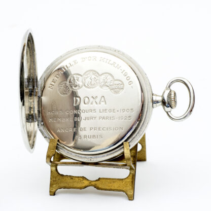 DOXA. Reloj erótico de bolsillo, lepine y remontoir. Automatón. Ca. 1925.