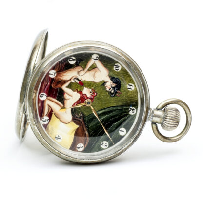 LIMIT, Modelo Nº2. Reloj Erótico de Bolsillo. AUTOMATÓN. Lepine y Remontoir. Suiza, ca. 1920.