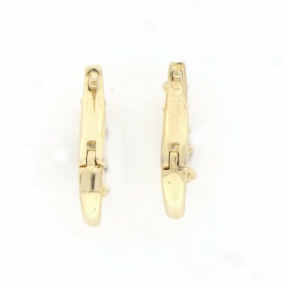 Pendientes en Oro Amarillo de 18k con 10 Diamantes talla Brillante de 0,30 ct. (F/G-VS/SI). Peso: 1,45 gr.