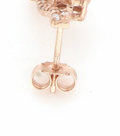 Pendientes en Oro Rosa de 18k con 58 Diamantes talla Brillante de 0,72 ct. (F/G-VS/SI). 3 gr.