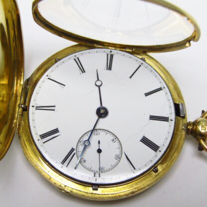 JOHN DAVIES. Reloj de Bolsillo, saboneta, Oro 18k, Londres, 1841.