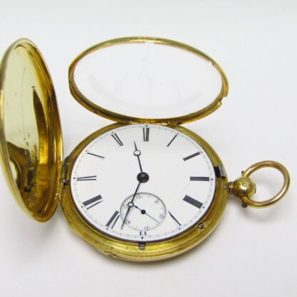 JOHN DAVIES. Reloj de Bolsillo, saboneta, Oro 18k, Londres, 1841.