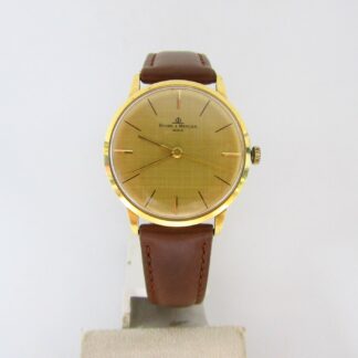 BAUME & MERCIER. Reloj de pulsera para caballero. Oro 18k. Geneve, Suiza, ca. 1960