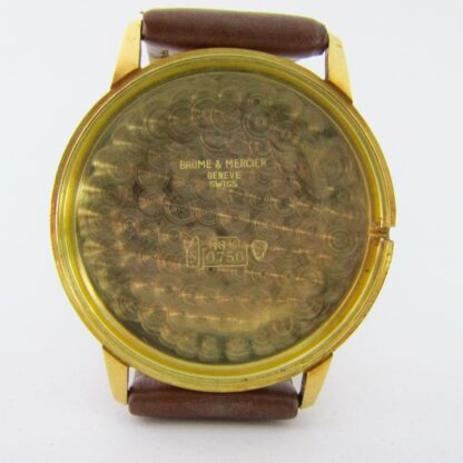 BAUME & MERCIER. Reloj de pulsera para caballero. Oro 18k. Geneve, Suiza, ca. 1960