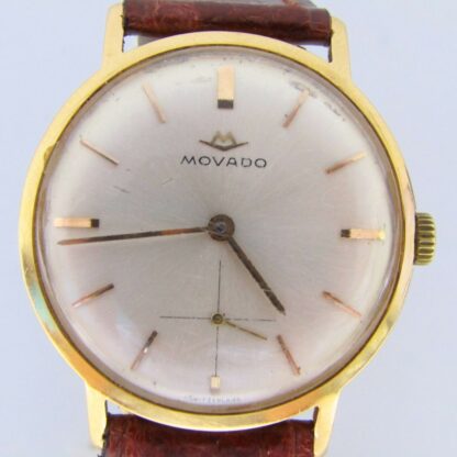 MOVADO. Reloj de pulsera para caballero. Oro 18k. Ca. 1950-1960.