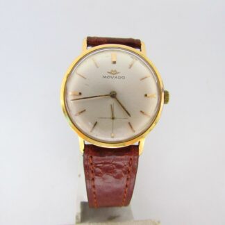 MOVADO. Reloj de pulsera para caballero. Oro 18k. Ca. 1950-1960.