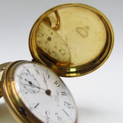 ALBERT LAVALLEE (GENEVA). Reloj de Bolsillo para caballero, saboneta y remontoir. Ca. 1860. Oro Fino 24k