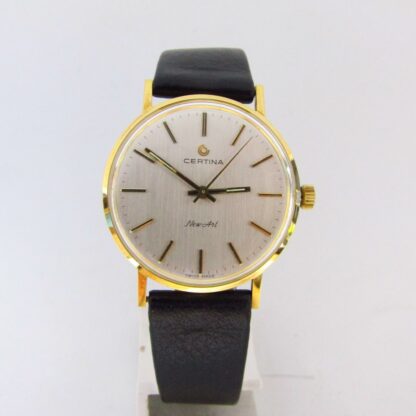 CERTINA. Modelo New Art. Reloj de pulsera para caballero. Oro 18k. Suiza, ca. 1975