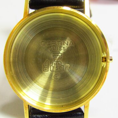 CERTINA. Modelo New Art. Reloj de pulsera para caballero. Oro 18k. Suiza, ca. 1975