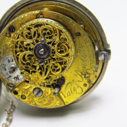 VALE & HOWLETT (Coventry). Reloj de bolsillo lepine, Verge Fusee. Plata. Londres, año 1784.