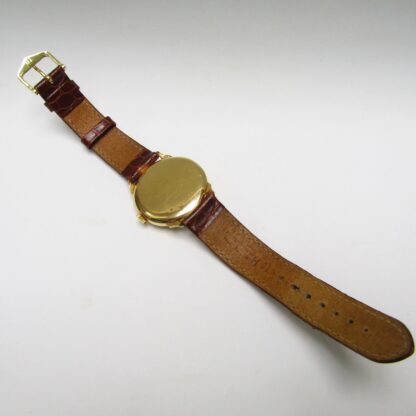 LONGINES. Reloj de pulsera para caballero. Oro 18k. Suiza, 1950.